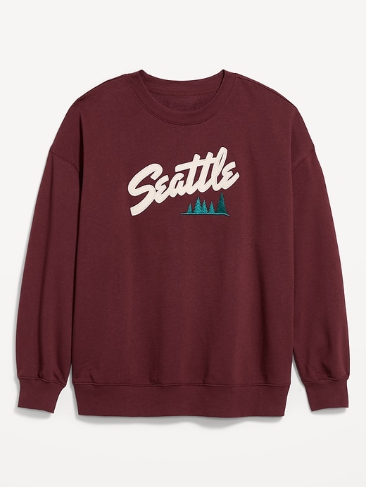 Image number 4 showing, SoComfy Oversized Crew-Neck Sweatshirt