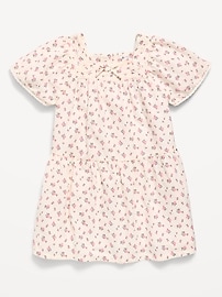 Image number 1 showing, Printed Short-Sleeve Dress for Toddler Girls