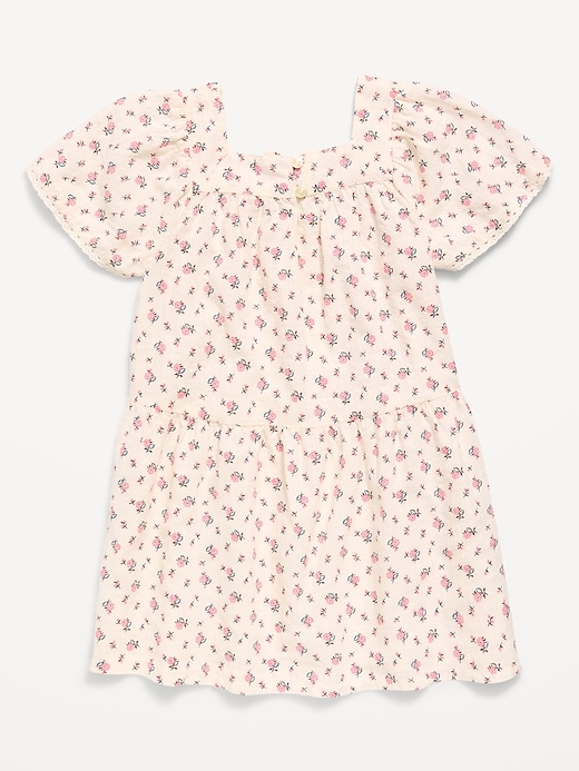 Image number 3 showing, Printed Short-Sleeve Dress for Toddler Girls