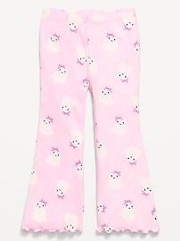 Image number 1 showing, Ribbed Flared Leggings for Toddler Girls