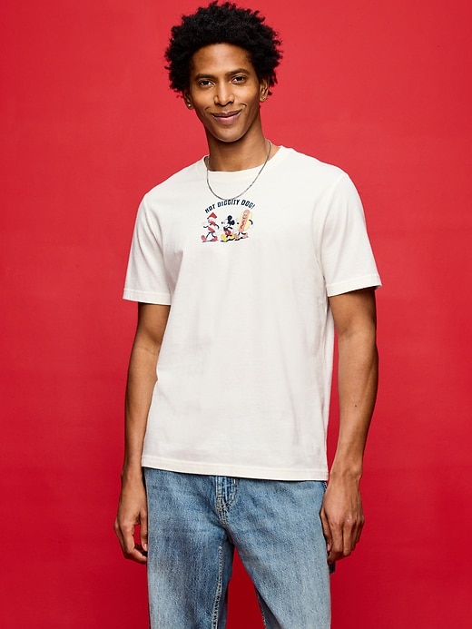Image number 3 showing, Old Navy x Disney Mickey Mouse Logo-Graphic T-Shirt for Adults