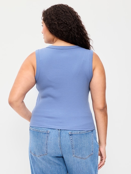 Image number 8 showing, Snug Crop V-Neck Tank Top