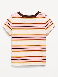 Image number 2 showing, Fitted Short-Sleeve T-Shirt for Girls