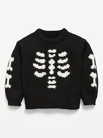 Image number 1 showing, Long-Sleeve Graphic Sweater for Toddler Girls