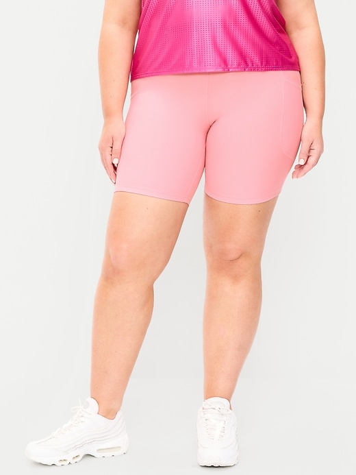 Image number 5 showing, High-Waisted PowerSoft Biker Shorts -- 8-inch inseam