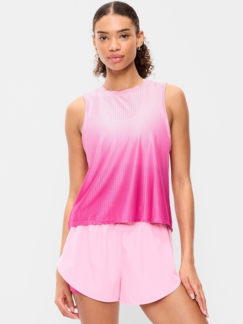 Mesh Muscle Tank Top