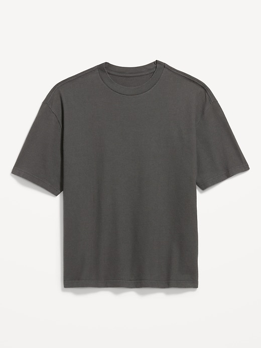 Image number 3 showing, Oversized Heavyweight Garment-Washed T-Shirt
