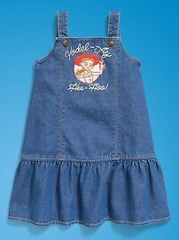 Image number 3 showing, Old Navy x Pixar Toy Story Western Denim Dress for Toddler Girls