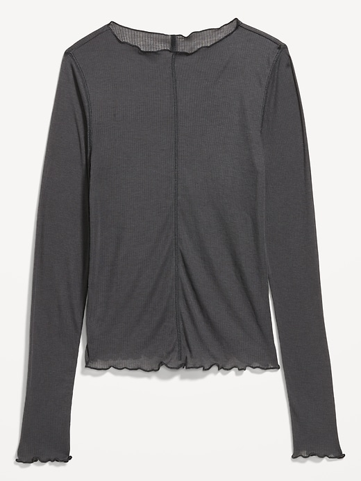 Image number 4 showing, Lettuce-Edge Tissue T-Shirt