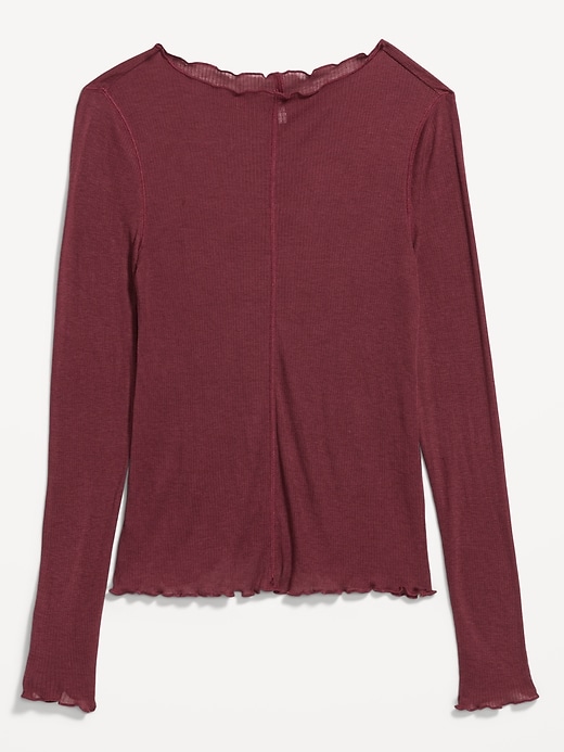 Image number 4 showing, Lettuce-Edge Tissue T-Shirt