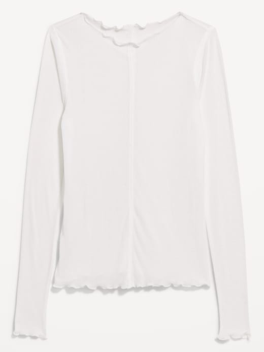 Image number 4 showing, Lettuce-Edge Tissue T-Shirt