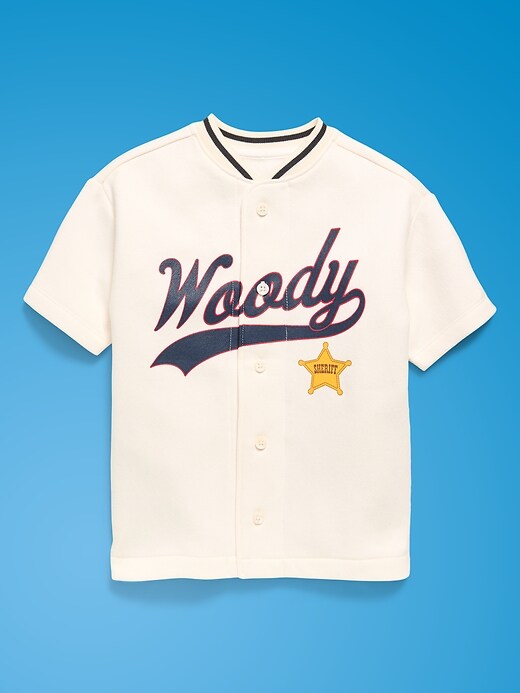 Image number 3 showing, Old Navy x Pixar Toy Story Oversized Baseball Jersey Sweatshirt for Toddler Boys