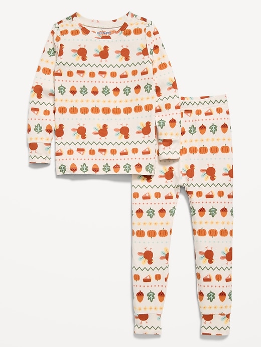 Image number 1 showing, Cozy Printed Snug-Fit Pajama Set for Toddler & Baby