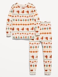 Image number 1 showing, Cozy Printed Snug-Fit Pajama Set for Toddler & Baby