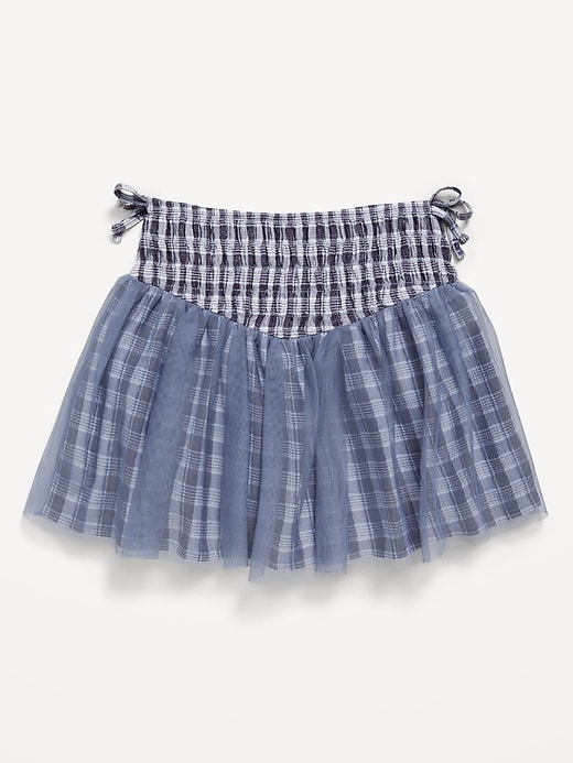 Image number 1 showing, Western Smocked Tulle Skirt for Toddler Girls
