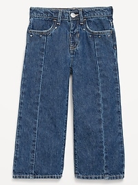 Image number 1 showing, Super Baggy Wide-Leg Jeans for Toddler Girls