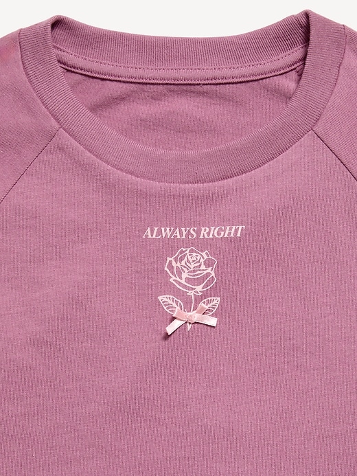 Image number 2 showing, Oversized Short-Sleeve Graphic T-Shirt for Girls