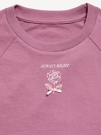Image number 2 showing, Oversized Short-Sleeve Graphic T-Shirt for Girls