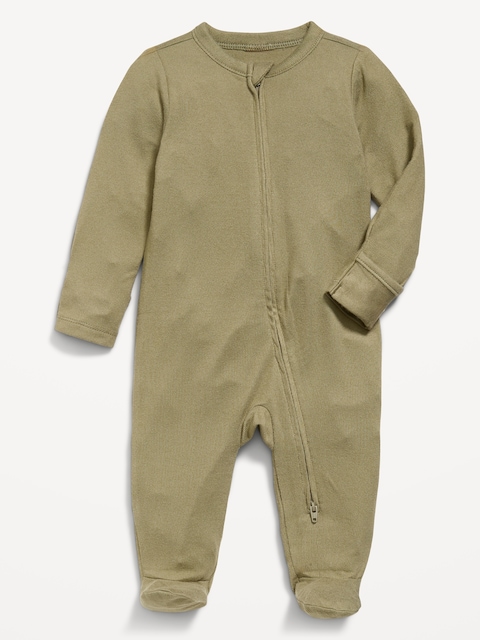SoftMode 2-Way-Zip Sleep & Play Footed One-Piece for Baby