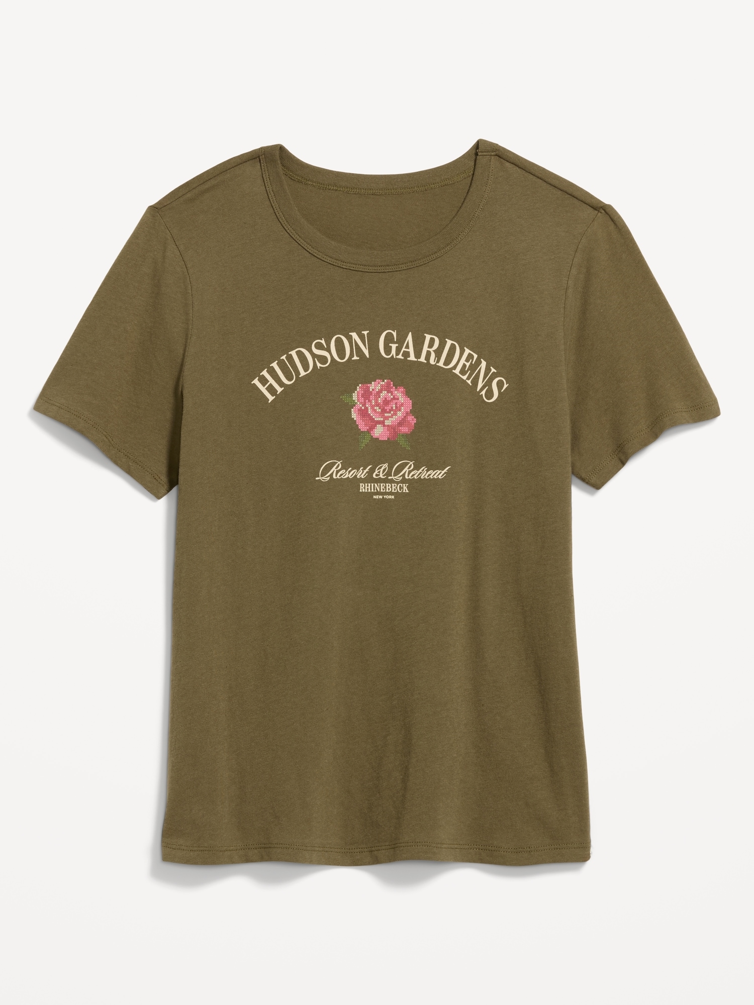 L'image numéro 4 présente T-shirt passe-partout ras du cou à imprimé