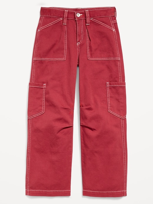 Image number 1 showing, Low-Rise Utility Pants for Girls
