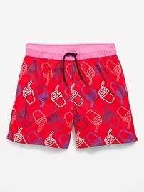 L'image numéro 1 présente Bermuda de basketball en maille à motif pour garçon