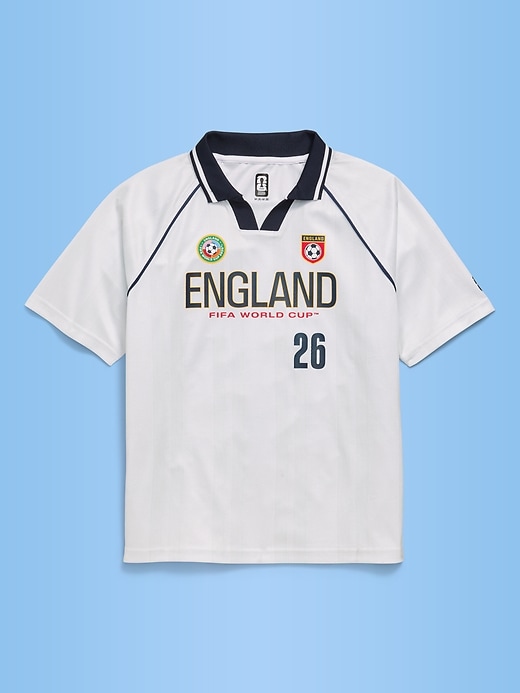 L'image numéro 2 présente T-shirt à col en jersey Coupe du monde de la FIFA 26™, Angleterre pour enfant