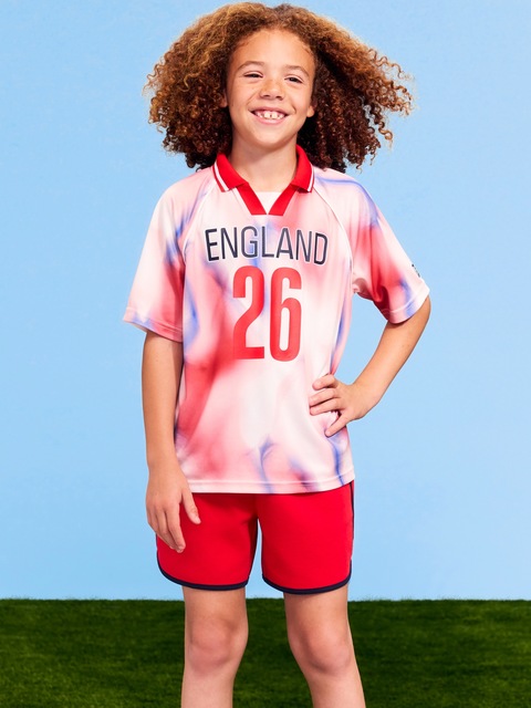 FIFA World Cup 26™ England Lifestyle Collared Jersey T-Shirt for Kids - England Tie