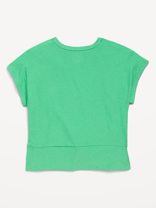L'image numéro 3 présente T-shirt à manches courtes et nœud sur le devant NuageSport pour fille