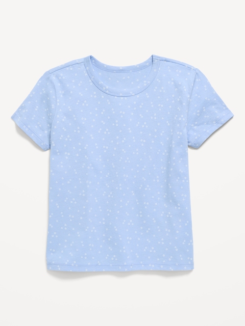 Softest Printed Short-Sleeve T-Shirt for Girls