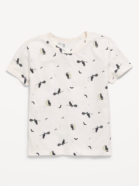 Softest Printed Short-Sleeve T-Shirt for Girls