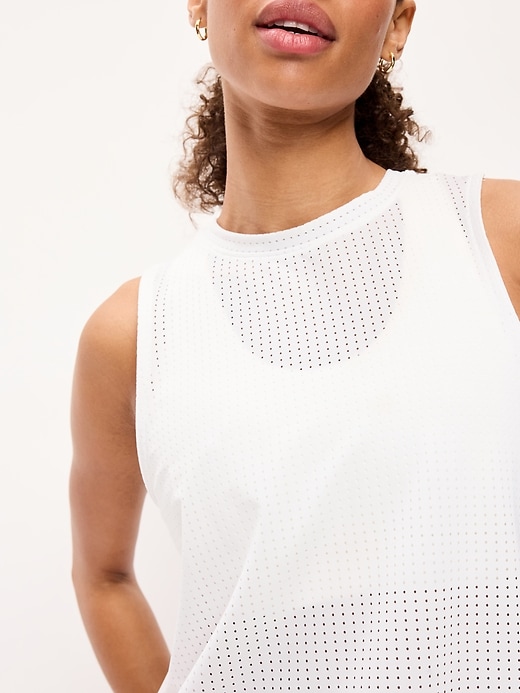 Image number 4 showing, Mesh Muscle Tank Top