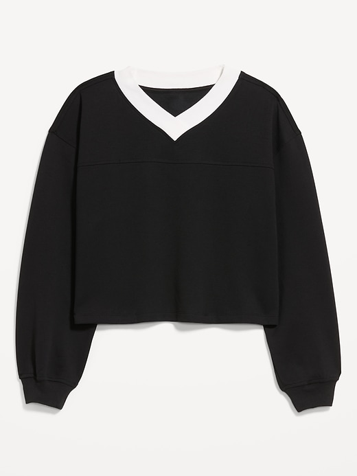 Image number 2 showing, Dynamic Fleece Oversized Cropped Sweatshirt