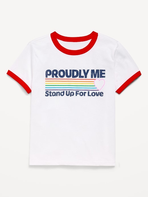 Image number 1 showing, Short-Sleeve Graphic T-Shirt for Girls