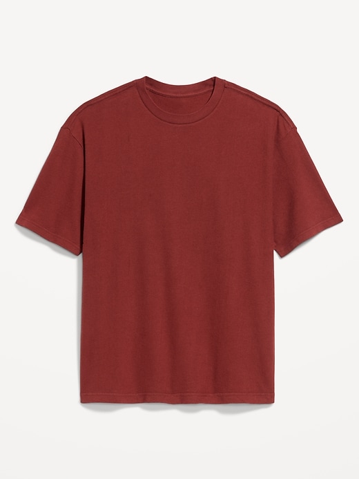 Image number 3 showing, Oversized Heavyweight Garment-Washed T-Shirt
