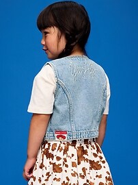Image number 2 showing, Old Navy x Pixar Toy Story Western Denim Vest for Toddler Girls
