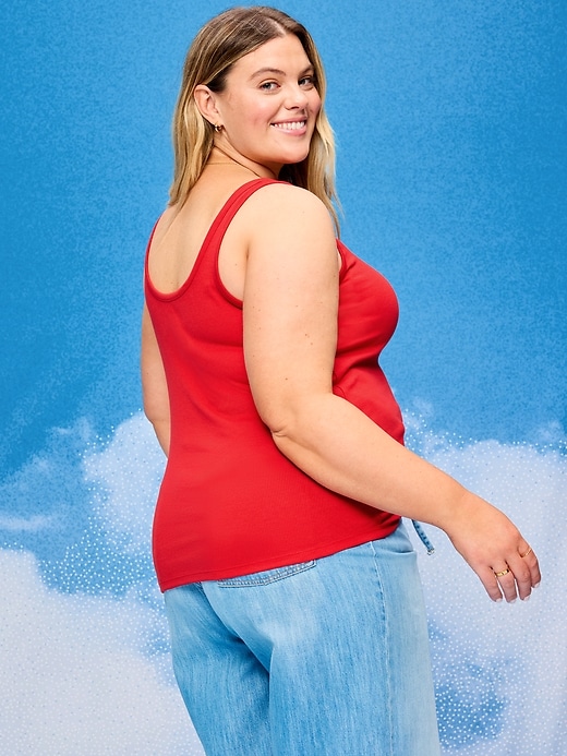 Image number 6 showing, Old Navy x Disney Mickey Mouse Scoop-Neck Fitted Tank Top