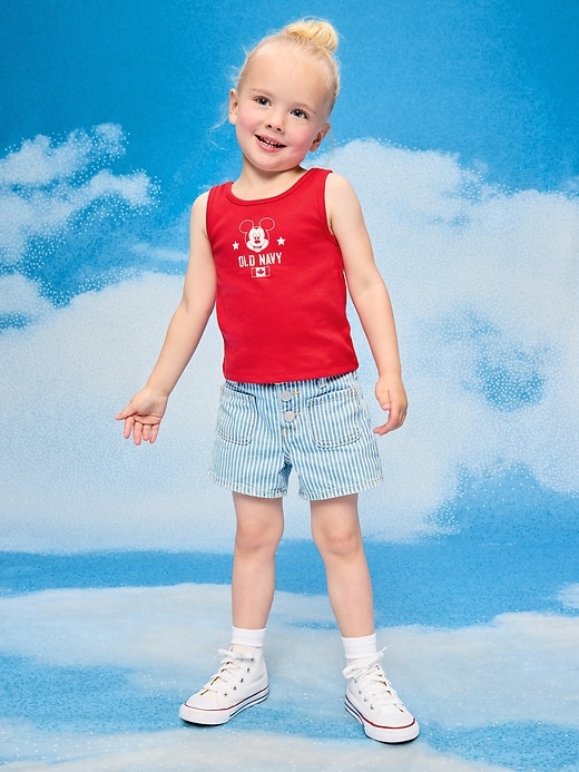 Image number 1 showing, Old Navy x Disney Mickey Mouse Ribbed Tank Top for Toddler Girls