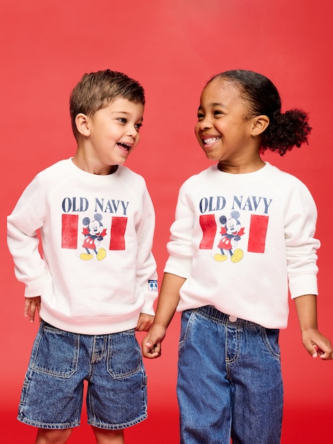 Old Navy x Disney Mickey Mouse Oversized Unisex Crew-Neck Sweatshirt for Toddler