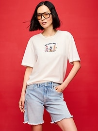 Image number 1 showing, Old Navy x Disney Mickey Mouse Logo-Graphic T-Shirt for Adults