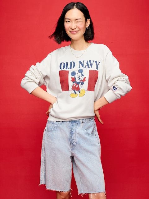 Old Navy x Disney Mickey Mouse Crew-Neck Sweatshirt for Adults