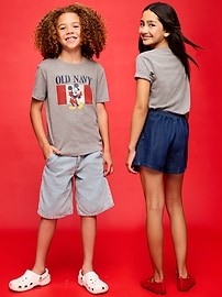 Image number 1 showing, Old Navy x Disney Mickey Mouse Gender-Neutral Graphic T-Shirt for Kids