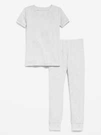 Image number 1 showing, Snug-Fit Ribbed Pajama Set for Toddler & Baby