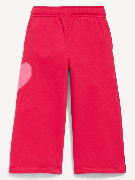Image number 4 showing, Wide-Leg Graphic Sweatpants for Toddler Girls