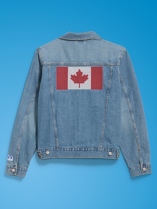 Image number 4 showing, Old Navy x Disney Mickey Mouse Denim Trucker Jacket for Adults