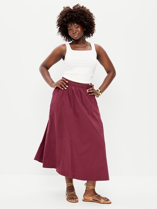 Image number 5 showing, Poplin Mini Skirt