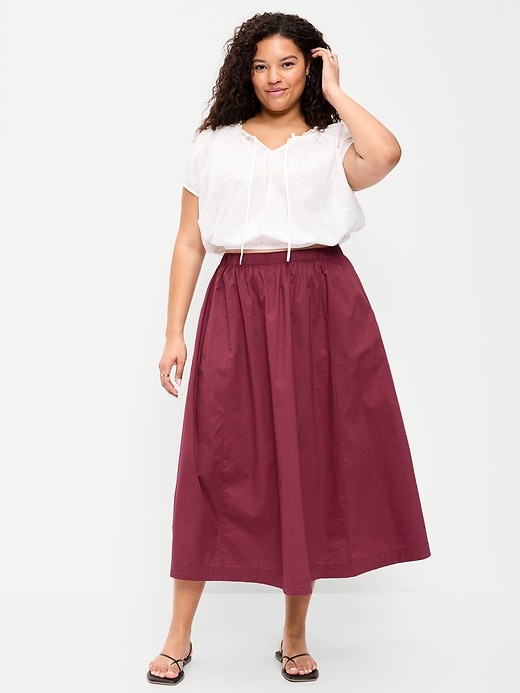 Image number 7 showing, Poplin Mini Skirt