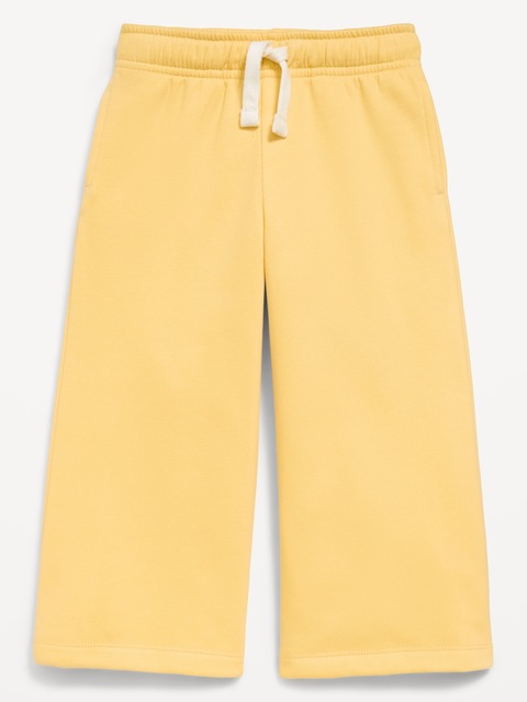 PANTALON JAMBE LARGE EN COTON OUATÉ POUR TOUTE-PETITE