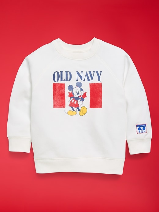 Image number 2 showing, Old Navy x Disney Mickey Mouse Oversized Unisex Crew-Neck Sweatshirt for Toddler