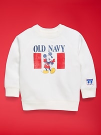 Image number 2 showing, Old Navy x Disney Mickey Mouse Oversized Unisex Crew-Neck Sweatshirt for Toddler